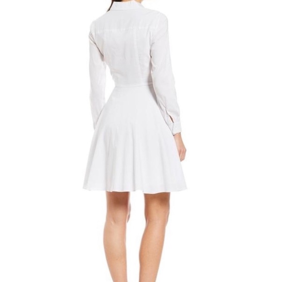 Cremieux Emily Red and White Stripe Pin-tuck Button Down Shirt Dress - Picture 13 of 14